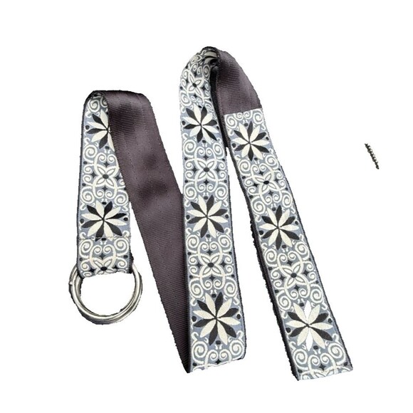 Souldier Handmade D-Ring Belt Adjustable Floral Pattern Chicago 2005 Unisex OSFM - Picture 1 of 7